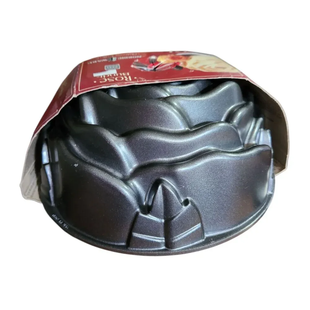 NEW Nordic Ware Platinum Collection 10 cup Rose Bundt Pan Heavy Cast Aluminum